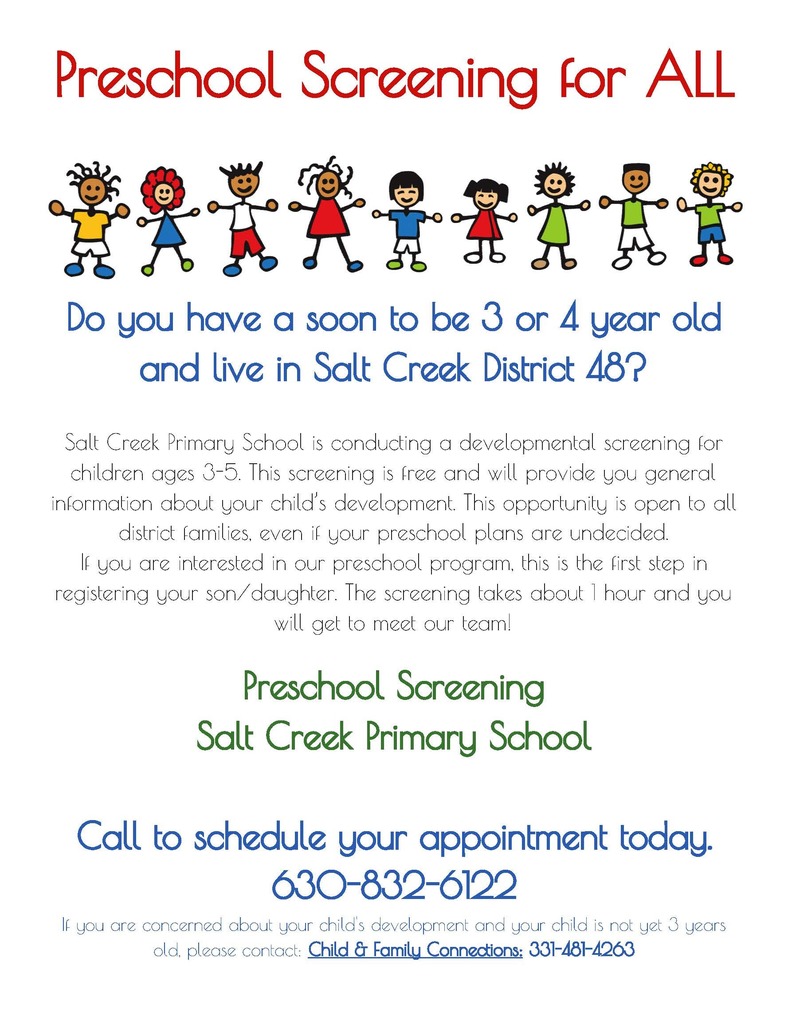 Preschool Screening Flyer