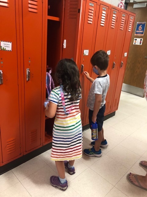 Kids at lockers