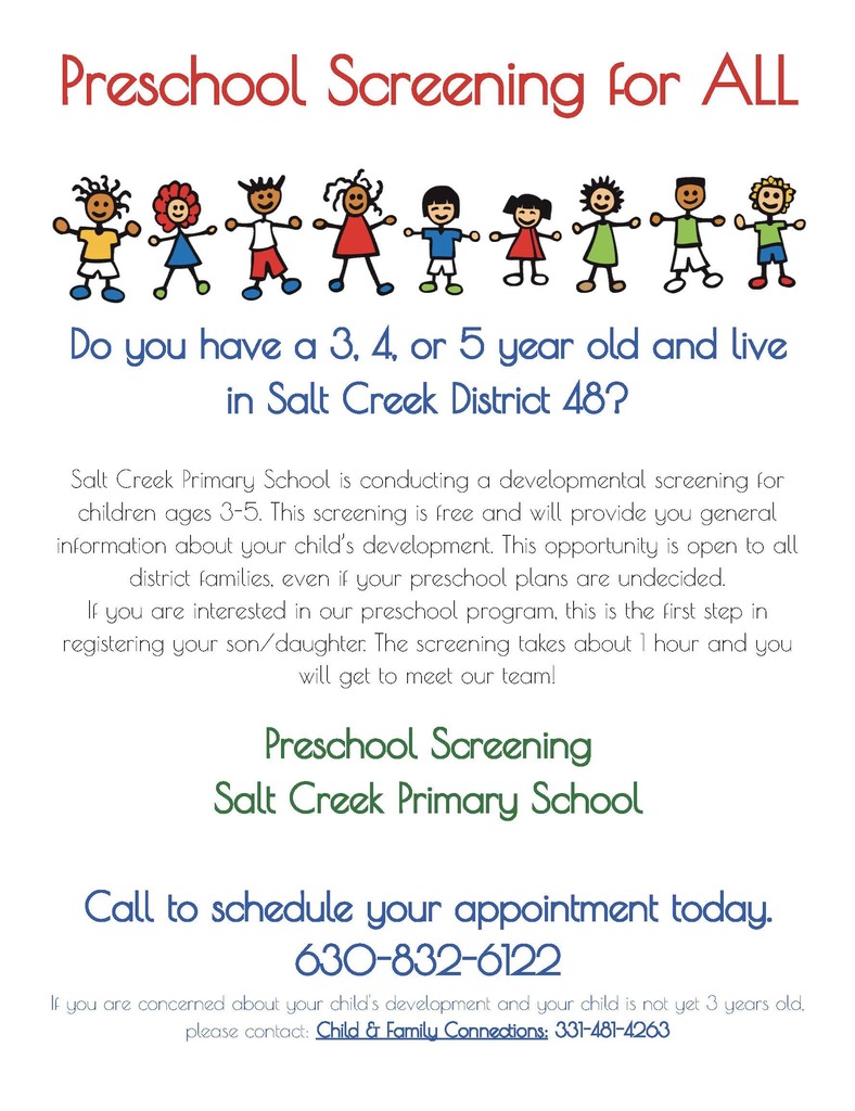 Preschool Screening Flyer