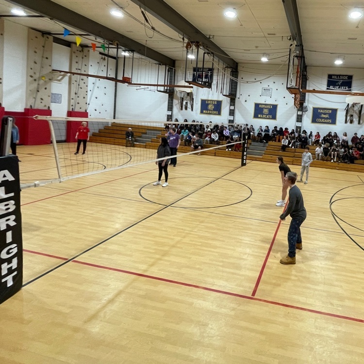 student v staff volleyball game