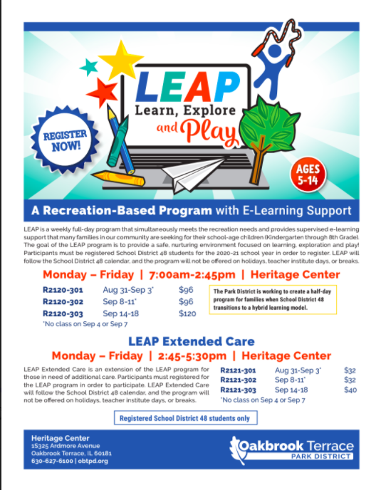 LEAP flyer